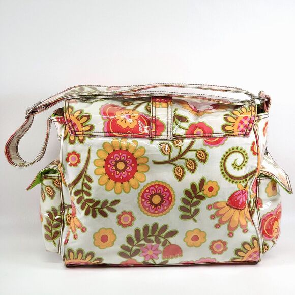 Kalencom New Orleans Diaper Bag Large Multicolor Cotton Floral With Changing Mat - Picture 3 of 16